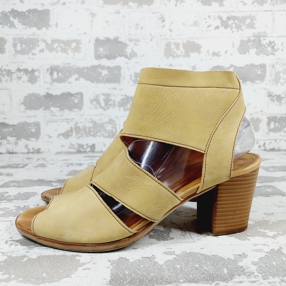 Gabor Brown Leather Strappy Heels Open Toe Sandals M702